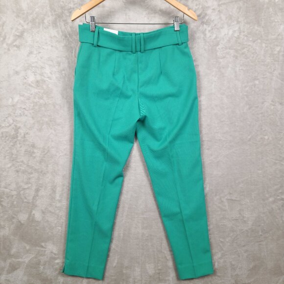 NWOT Cleo Petites Green Slim Ankle Pants Size 4 - Picture 2 of 9